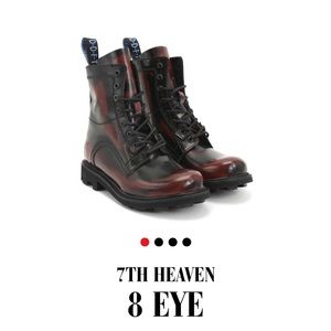 New never worn Fluevog 7th Heaven 8 eye combat boots.